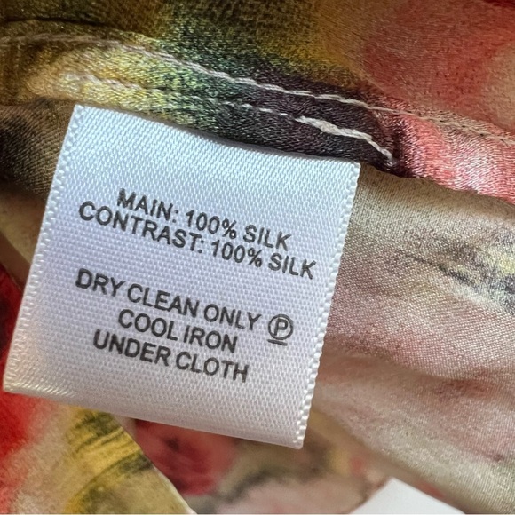 Saba silk tie front delicate sleeveless floral print blouse excellent condition - Picture 10 of 10